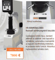 Mitutoyo Rockwell keménységmérő készülék HR-430MR-SET01 (810-193-21)